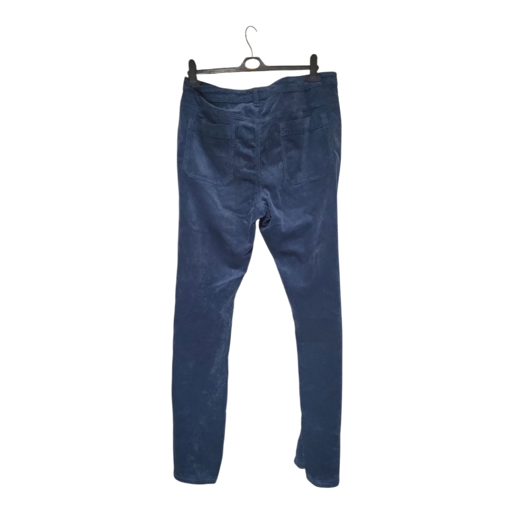 Pilcro Anthropologie Blue Corduroy Straight Leg Pants Fall Women's Size 33 Tall - Picture 2 of 6